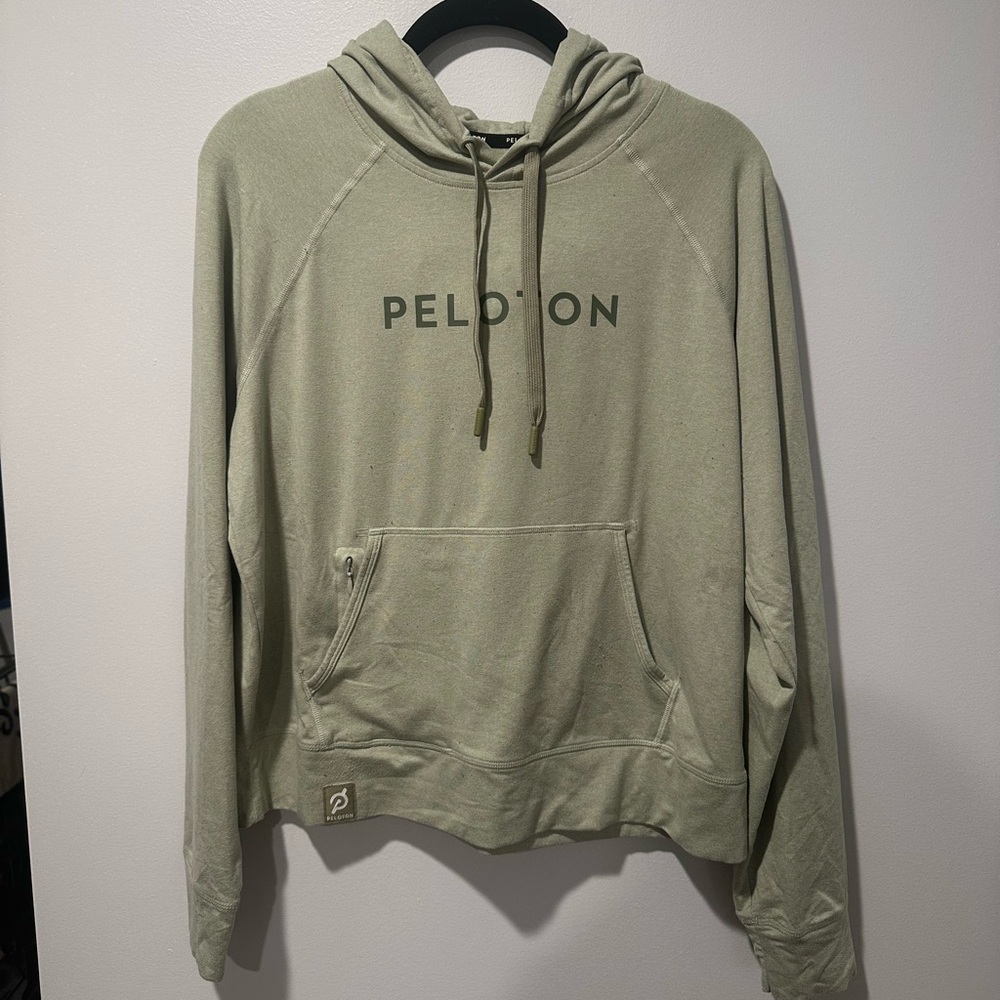 Peloton Hoodie in Soft Green